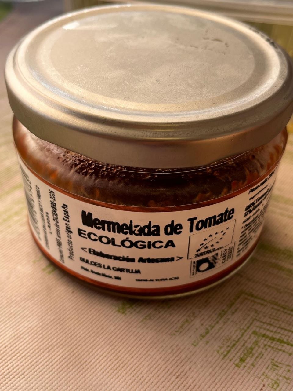 Mermelada de Tomate Ecológica